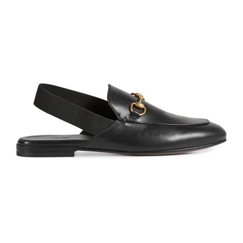 gucci black sling|gucci slingback loafer.